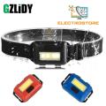 LED COB Headlamp flashlight 3 modes with batteries (3 AAA) - Mini Head light for Camping and Repairing. 