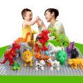 Classic Animal Series Block Figures Model Big Size Building Block Animals Educational Toys For Children. 