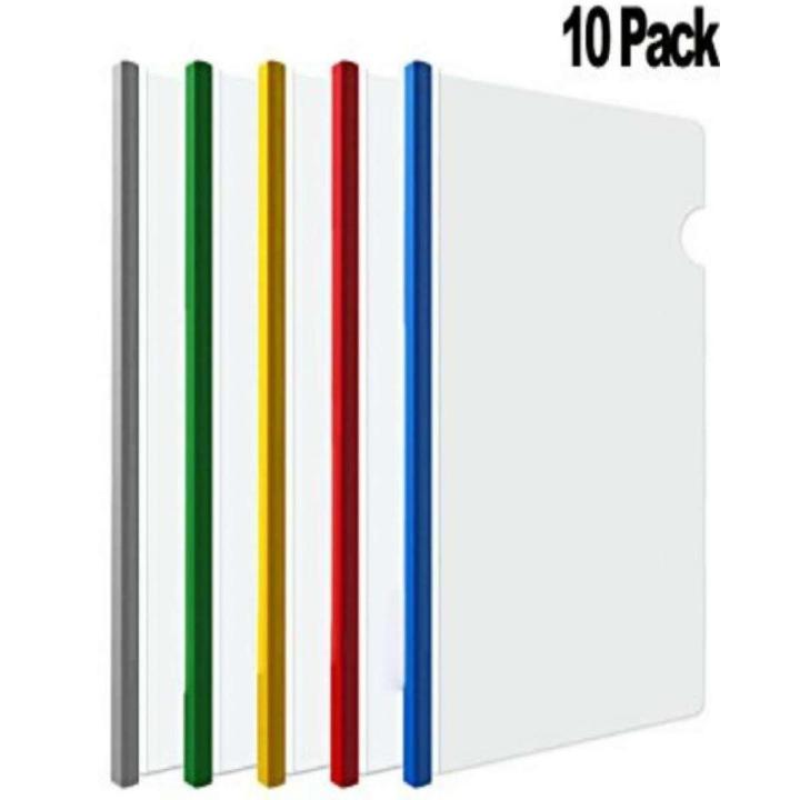 Pack Of 10 - Plastic Files - Transparent