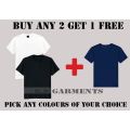 Tshirts Buy two Get One Free Plain Bundle. 