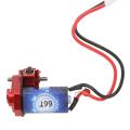 RC Gear Box Assembly, Transmission Case Gear Box Sealed Accuracy Machined with 66T Motor for 1/24 RC Car. 