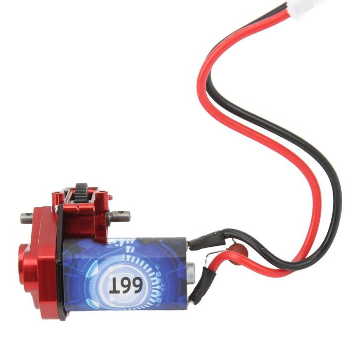 RC Gear Box Assembly, Transmission Case Gear Box Sealed Accuracy Machined with 66T Motor for 1/24 RC Car