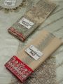 Brand Name   EMAN COLLECTION 2023**organze fully heavy embroidered  front with embroidered neckline with fully adha hand work** BY BANO COLLECTIONS*. 