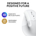 Logitech Lift Vertical Ergonomic Wireless Mouse White. 
