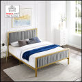 Super Delux Bed Grey, Iron Bed, Double Bed, Mughal Star Steel Furniture. 