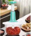 Food Processor, Mini Food Processor, Press Start Quick Operation, 3-Blade Double Layer Thickening Transparent Bowl is Safe and Reliable. 