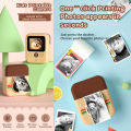 New Kids Toy Instant Print Camera Mini Digital Camera With HD Video Recording Dual Lens Thermal Photo Paper Boys Girls Gifts. 