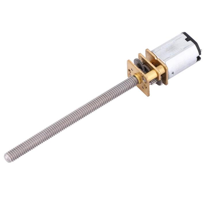N20 Getriebemotor 12V DC - M4x55mm Gewindespindel 300U/min Für DIY Projekte
