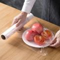 Techmanistan 1 Roll Kitchen Transparent Plastic Wrap PE Cling Film Food Storage Plastic Film Roll - 100cm x 30cm, Disposable Fruit Vegetable Plastic Film Fresh Food Storage C-ling Film. 
