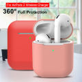 3 pcs/set For Apple AirPods 2 Wireless Charger Protective Silicone Case Cover Accessories. 