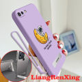 Casing oppo a1k OPPO A3S OPPO A12E phone case Softcase Liquid Silicone Protector Smooth shockproof Bumper Cover new design astronaut with holder aesthetic YTXJCB01. 