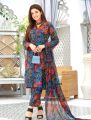 lawn suit 3 piece branded premium quality , printed shirt , printed trouser with printed chiffon dupatta. 