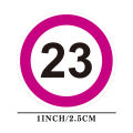 Number Label Stickers Round 1 Inch Serial Number Size Sticker Office File Marking Numbering Tags Stationery Decoration Stickers. 