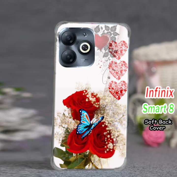 Infinix Smart 8 Back Cover - Floral 2Gud Soft Phone Case For Girls