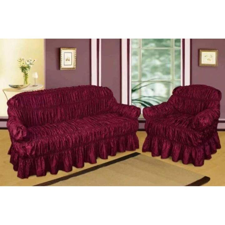 Sofa cover 5 Seater Jersey Fabric Elastic fit -All Colours