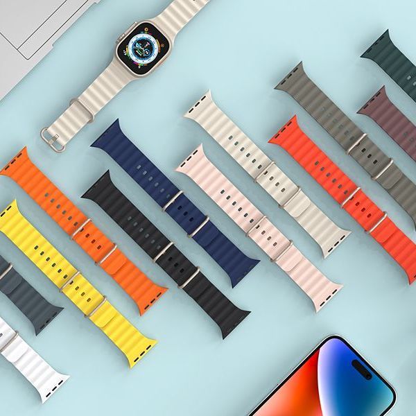 Ocean Silicone Smart Watch Strap – Durable, Adjustable, and Stylish Band for Boys and Girls