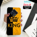 Infinix Zero 8 Back Cover Boys - King Style Mobile Back Cover Pouch - Airbag Case Anti Shockproof Phone Case. 