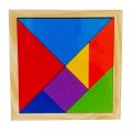 Wooden Tangram Shape Puzzle Size : 7 x 7 Inch. 