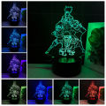 Anime Naruto Uzumaki Led Night Light Team 7 Sasuke Kakashi Hatake Kids 3D Lamp. 