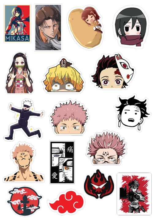 Anime Stickers for Laptop Car Bike Phone Stickers