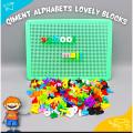 Alphabet ABC Words Pin  Puzzle - Educational Building Blocks - Learning Spelling - For Kids. 