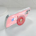 AMORVOR for OPPO A57 A39 F3 Lite Back Cover (With Free Holder) Cute Girl Soft Wavy Phone Case Camera Protection Transparent TPU Soft Cover. 