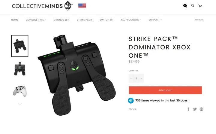 Collective%20Minds%20Strike%20Pack%20F.%20P.%20S.%20FPS%20Dominator%20Wired%20Next%20Generation%20Controller%20Adapter%20Paddles%20CollectiveMinds%20Strikepack%20Mod%20Pack%20for%20Xbox%20One%20S%20X%201537%201697%201708%20Models%20Controller%20Joystick%20with%20MODS%20-%20Image%202