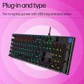 Gaming Keyboard HP Gk400F Mechanical USB Gaming Keyboard, Blue switch Dust & Spill Resistant,RGB Backlit Keys,Metal Panel,Full-Sized Keyboard Design. 