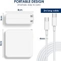 Mac Book Pro Charger-100W USB C Fast Charger Power Adapter Compatible with MacBook Pro 16,15,14 Inch, MacBook Air 13 Inch, iPad Pro 2022/2021/2020/2019, iPhone 14/13 Included 7.2ft USB C to C Charge Cable (AE100 US Plug). 