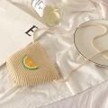 Birthday Gifts Straw Children's Straw Beach Bag Casual Cute Crossbody Bag Heart Pattern Shoulder Bag Kids. 