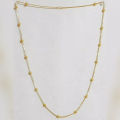 Gold Plated Traditional Indian Ball Chain Necklace for Women. 