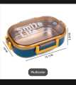 ATN AS Tedemei Stainless Steel Rectangular Insulated Lunch Box with Mini Salad Box- 710 ML. 