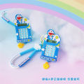 Genuine Doraemon computer keychain, mini handheld calculator, Tinker Bell pendant, student school bag ornament. 