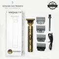 T9 Hair Clipper & Hair Trimmer Professional - Rechargeable Beard Trimmer & Styler - T Blade Titanium 0mm Cut Cordless. 