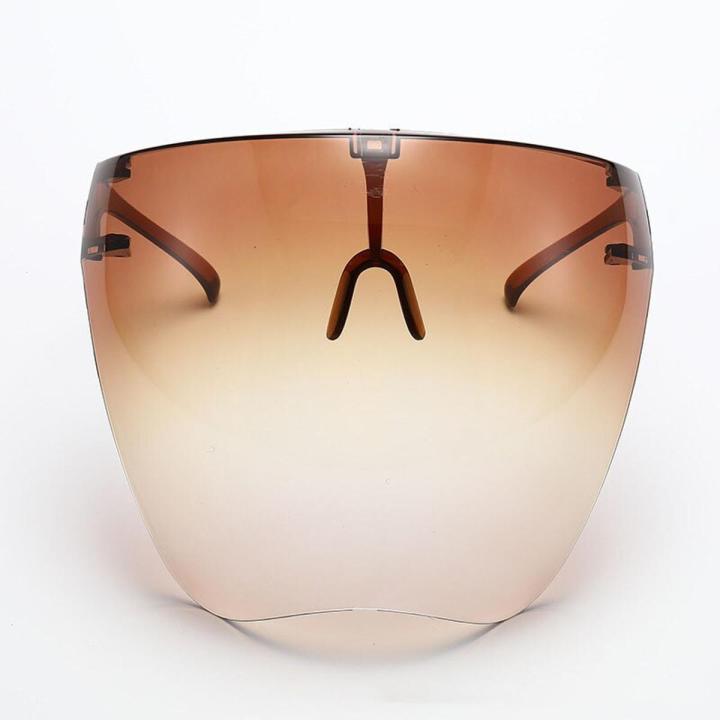 UniColorful Eye Shield Visor Large Mirror cycling Sun Glasses Half Face Shield Guard Protector Face Mask Anti-spray Mask