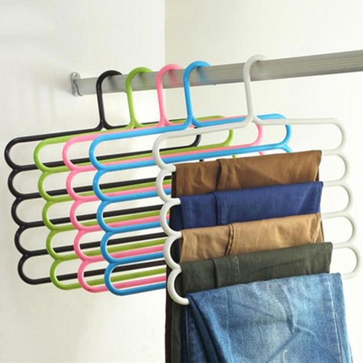 5 Layers Plastic Pants Trousers Denim Jeans Scarf Coat Plastic Hangers