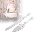 2Pcs Wedding Cake Knife Shovel Set Cake Shovel Cutter Knife Set Wedding Cake Birthday Gift Party Decor. 