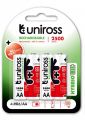 Uniross Ni-MH Rechargeable AA Battery 2500mAh Hybrio (Pack of 4). 