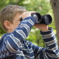 Telescope HD Vision Shock-Proof Binoculars for Kids Bird Watching Educational Learning Hiking High Power Telescope Binoculars Toy With Belt Creative Toys Best Perfect For Birthday Gifts - Size Approx. 6 Inch - Black. 