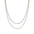 Jewelry Necklace 202mm Tennis Chain Necklace Women's Silver Gold Stainless Steel Frozen Necklace Women's Fashion 24. 
