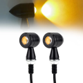 LED Indicators LI16 – Mini Metal Turn Signals – Bullet Flasher – Motorcycle Amber Light. 