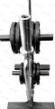 2" Olympic Weight Disc Plate and Barbell Rack Stand  Tree Storage Holder, Solid Steel Equipment, 400KG Max Weight  Gym, Fitness, Exercise, Fat Loss, Pilates, Strength, Workout, Gymnastics. 