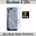 Realme C25s Back Matte Protection Soft Skin Sheet Soft Film Protection For Realme C25s - 2Pcs. 