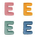 Personalized "E" Alphabet Velvet Cushion - Soft, Plush, and Customizable!. 