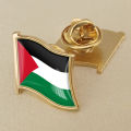 Palestinian Flag Brooch Classic Patriotic Badge Button Pin Novel And Trendy Clothing And Bag Accessories Vintage Jewellery Gift. 