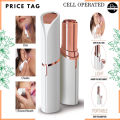 Price Tag - Finishing Touch Flawless Facial Hair Remover for Women, (Cell Operated) White/Rose Gold Electric Face Razor for Women with LED Light for Instant and Original Flawless Facial Hair Remover Painless Hair Removal. 