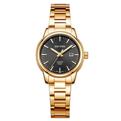 Rhythm GS1610S07 Ladies Golden Steel Chain Dress Watch