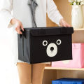 1 Pc Panda Design Folding Storage Bins Quilt Basket Kid Toys Organizer Storage Boxes Cabinet Wardrobe Storage Bags. 