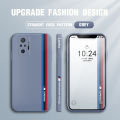 Jizetin for Xiaomi Redmi Note 10 Pro Case Simple Graffiti Track Phone Cover Square Edge Pattern Liquid Silicone Phone Cases. 