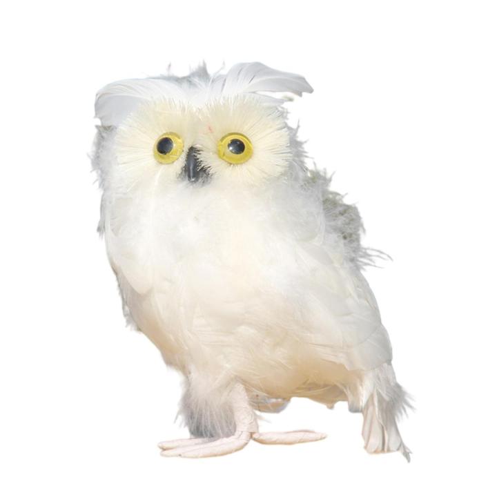 Owl Ornament No Odor Simulated Owl Animal Garden Sculpture Christmas Gifts